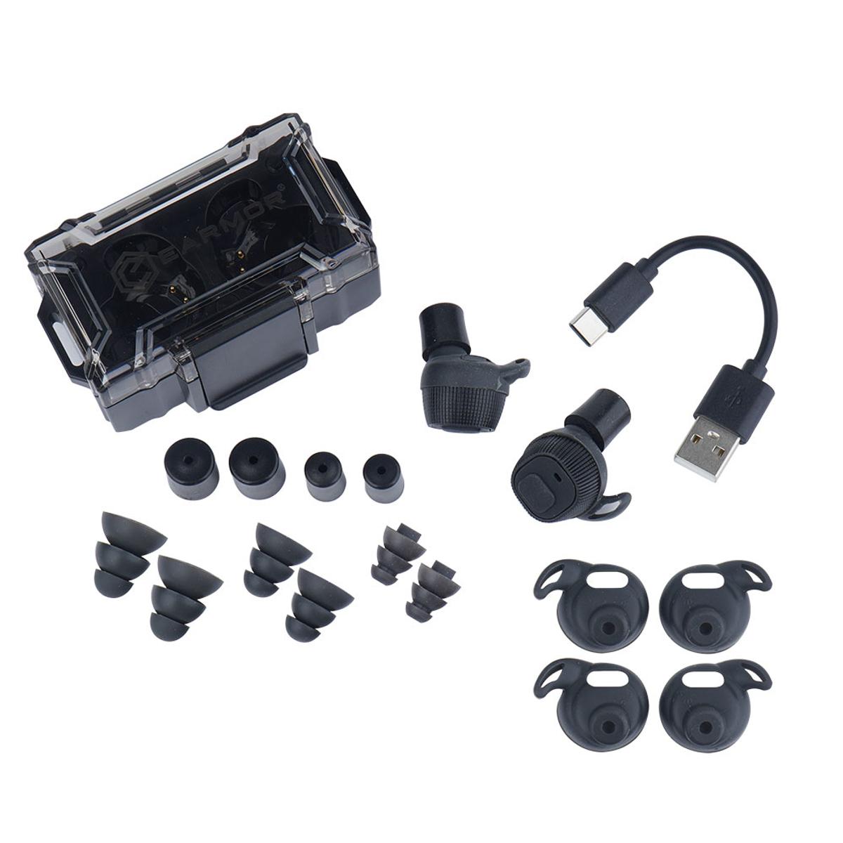 earmor zatyczki aktywne m20 black m20 bk
