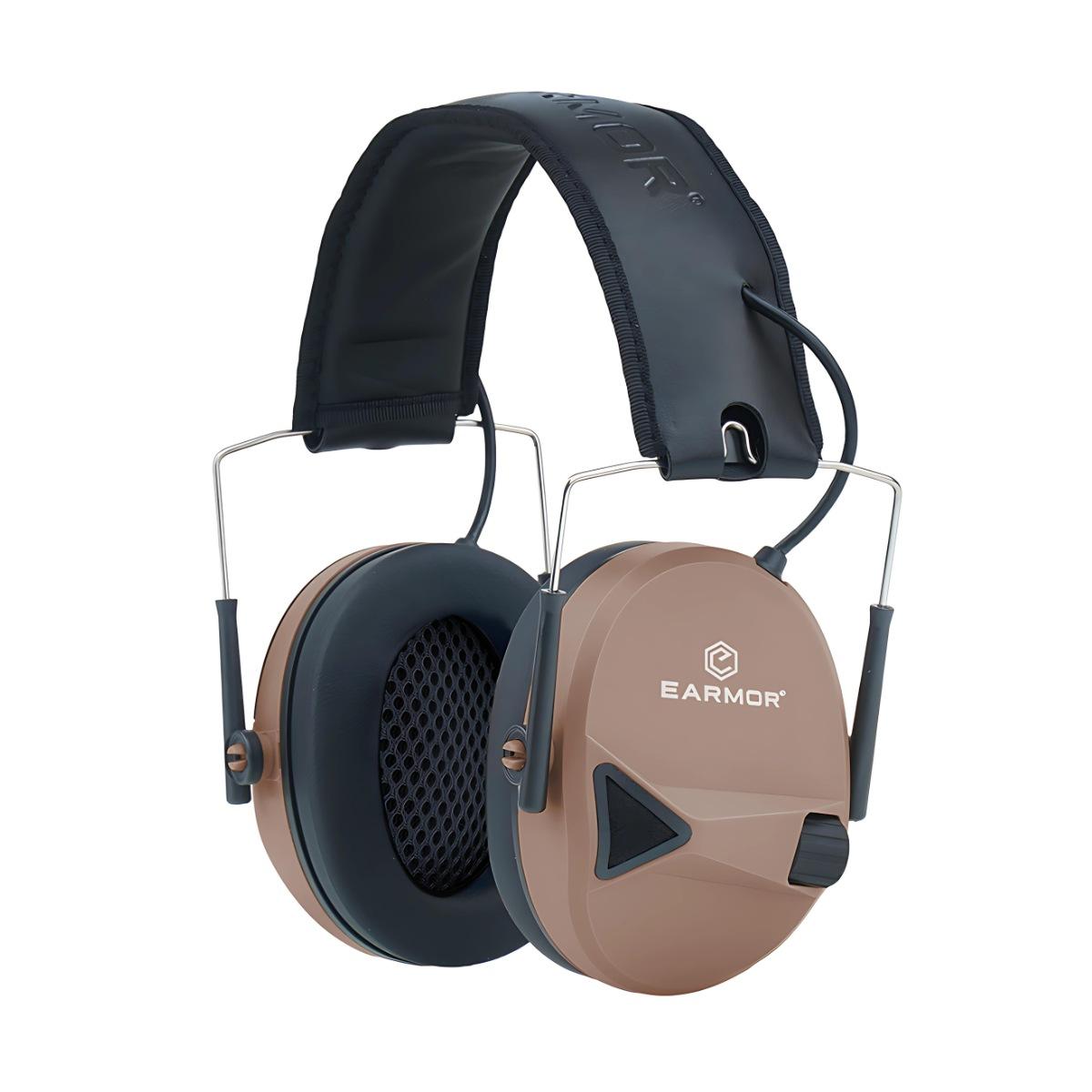 earmor sluchawki aktywne m30 coyote brown m30 cb