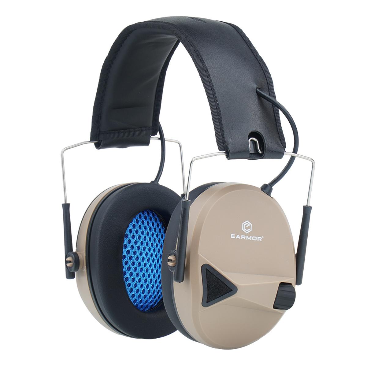 earmor sluchawki aktywne m30 coyote tan m30 ct