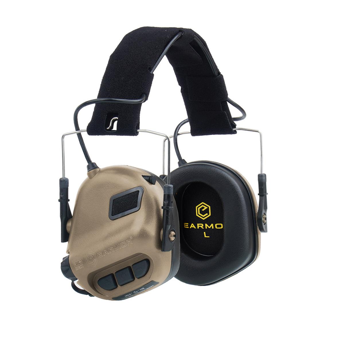 earmor sluchawki aktywne m31 coyote tan m31 ct