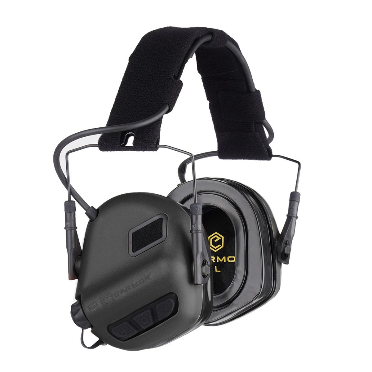 earmor sluchawki aktywne m31 plus czarne m31 bk plus