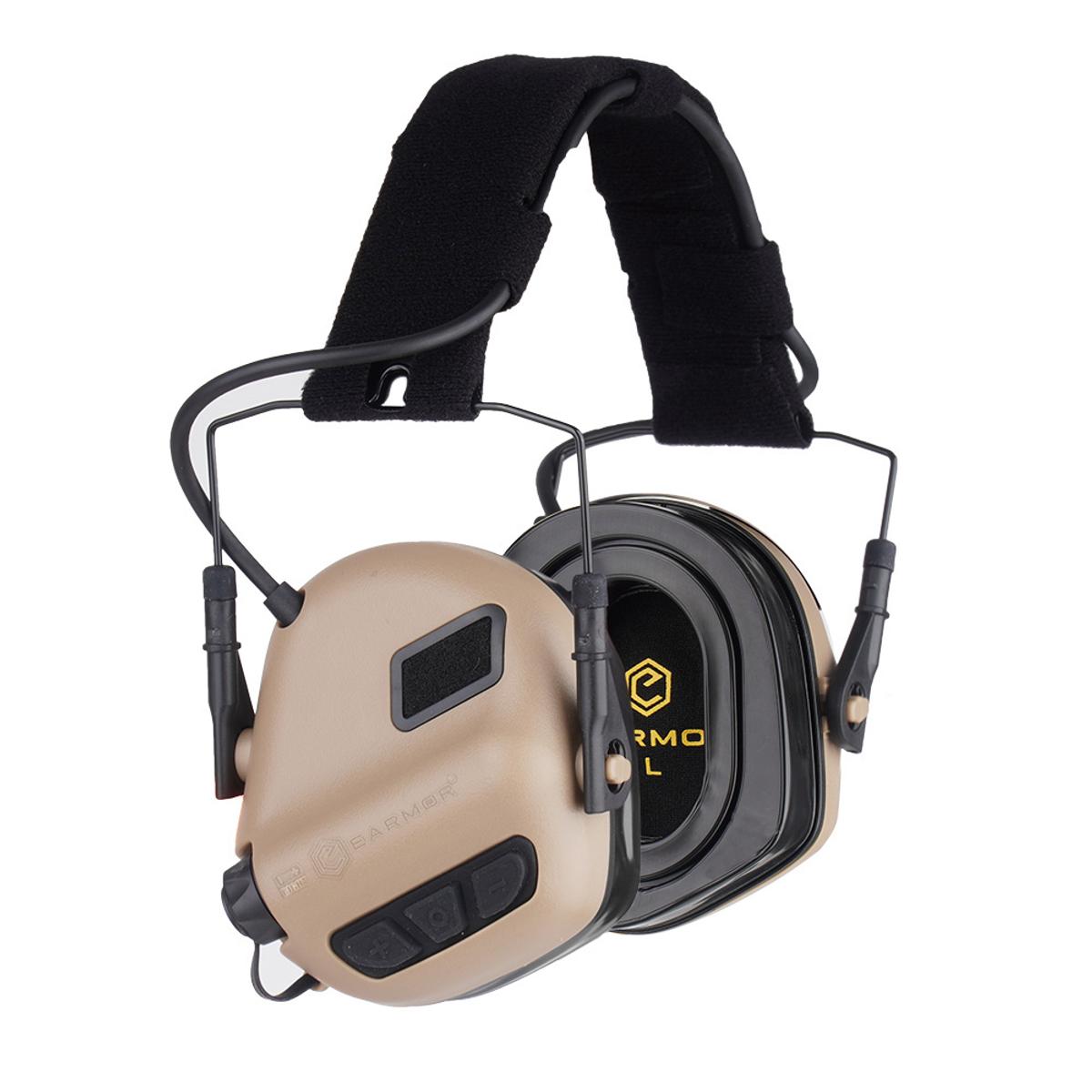 earmor sluchawki aktywne m31 plus coyote tan m31 tn plus