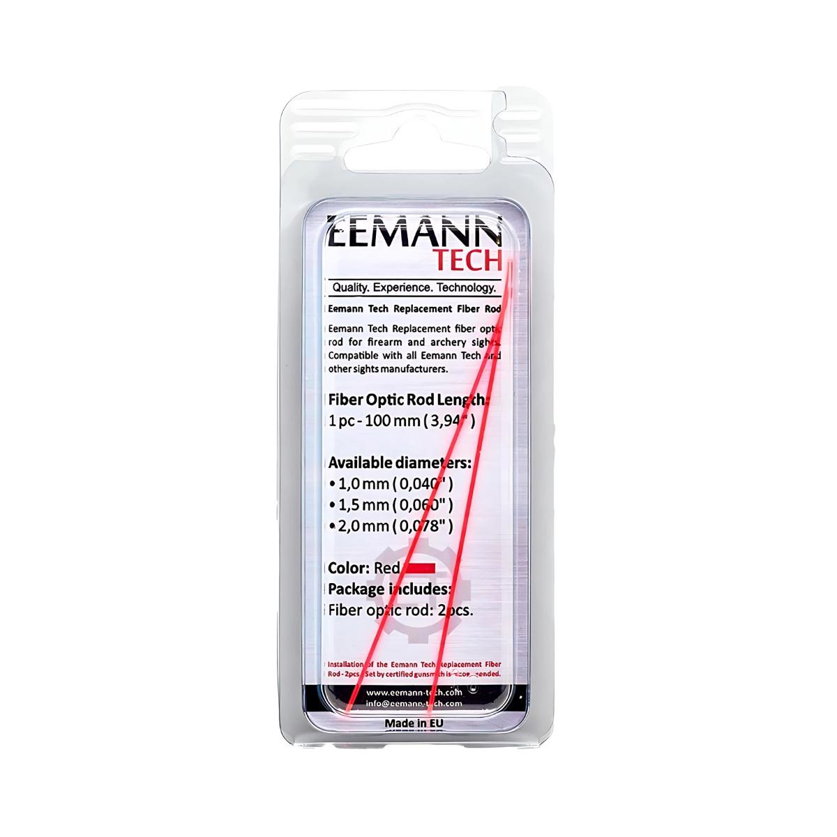 eemann tech swiatlowod 2 szt czerwony 2mm et 031020