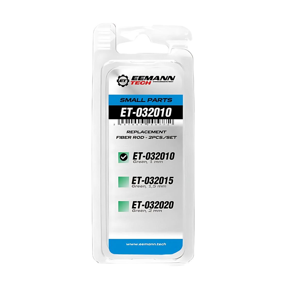 eemann tech swiatlowod 2 szt kolor zielony rozmiar 1mm et 032010