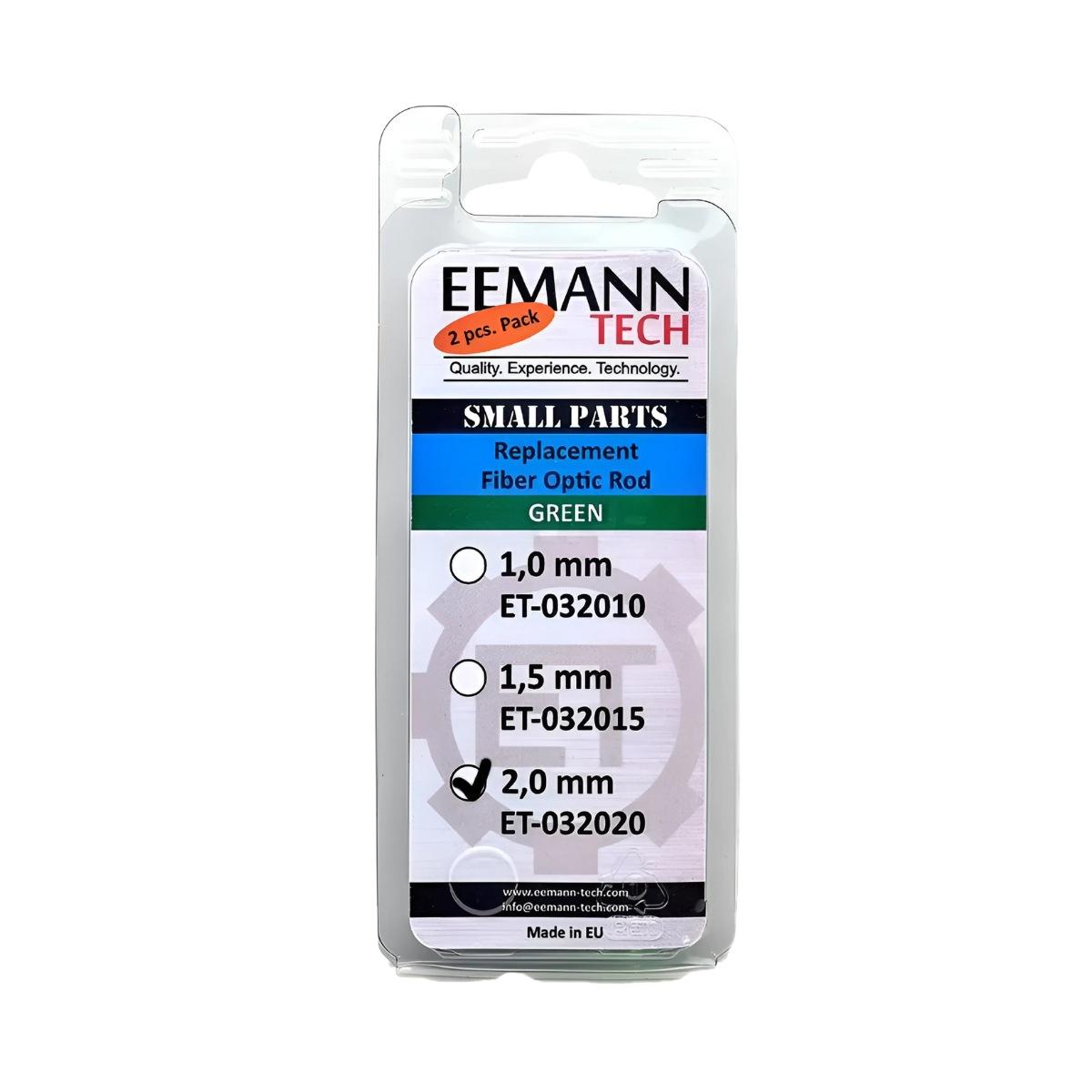 eemann tech swiatlowod 2 szt zielony 2mm et 032020