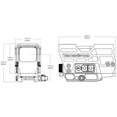 vector optics kolimator zamkniety frenzy plus 1x31x26 mr scrd m67