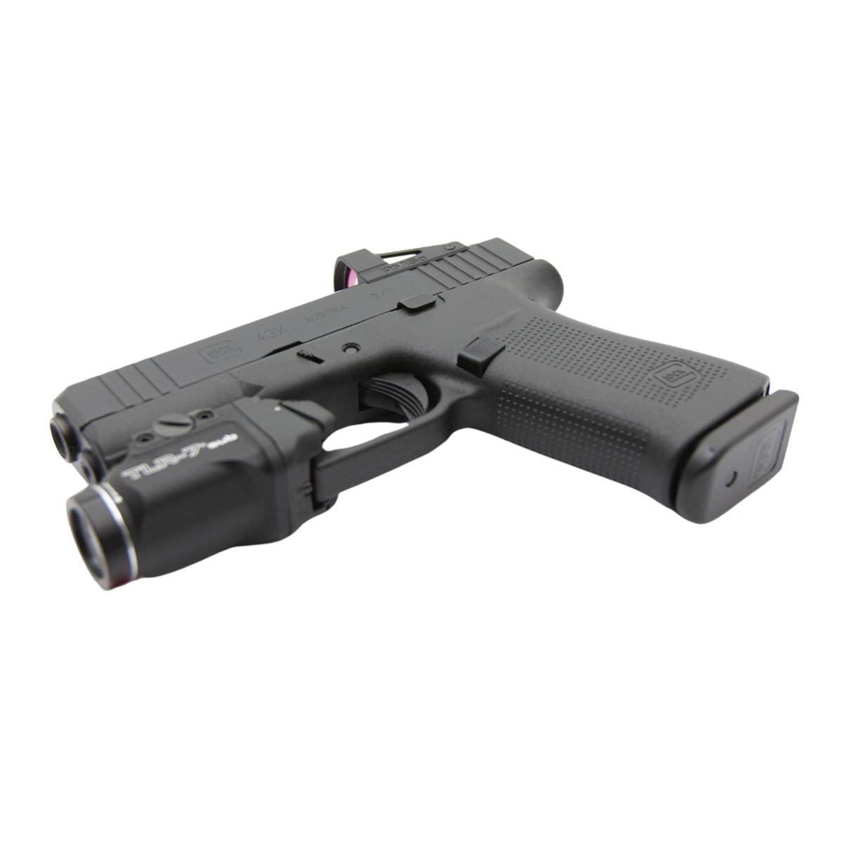 glock 43x combo z kolimatorem shield rmsc i latarka streamlight tlr 7 74165