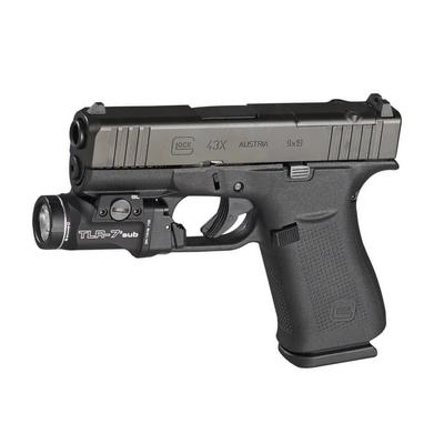 Glock 43X Black Combo z latarką Streamlight TLR-7 - 65837(0)