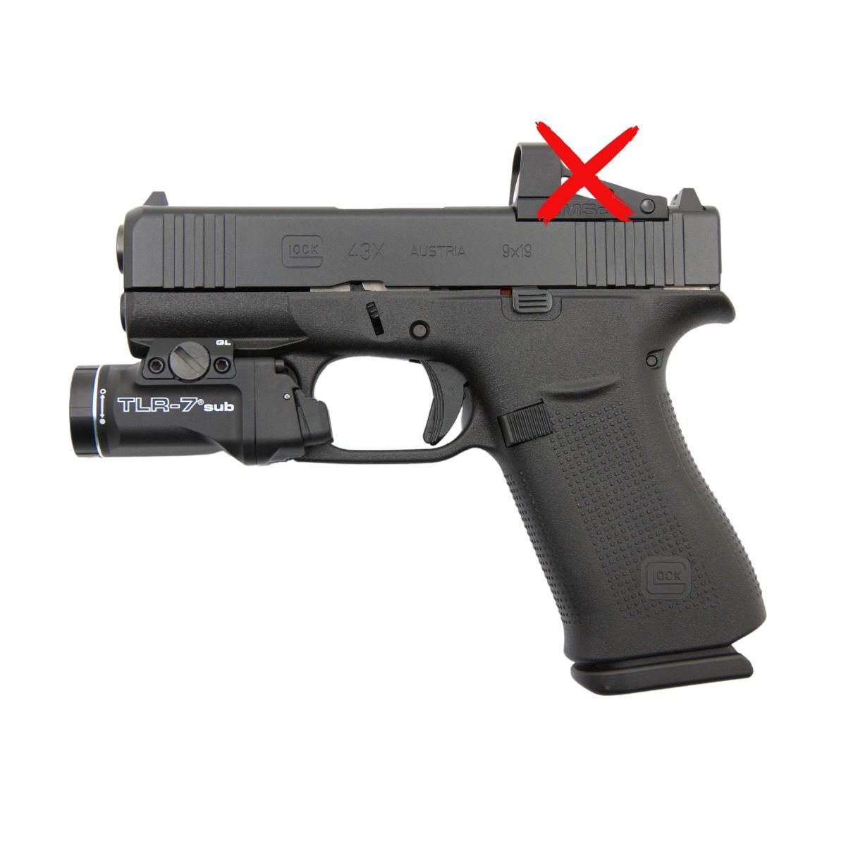 glock 43x combo z latarka streamlight tlr 7