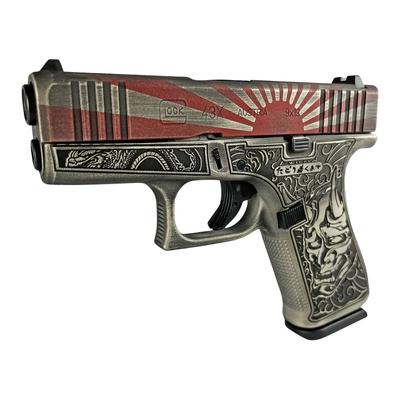 glock 43x samurai warrior rising sun