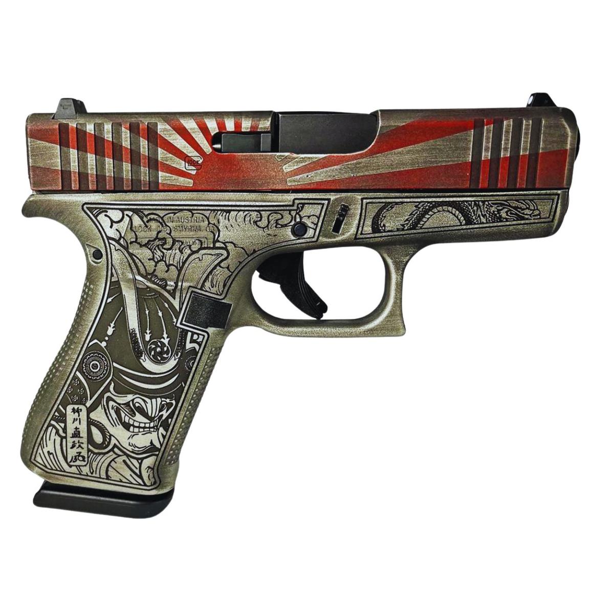 glock 43x samurai warrior rising sun