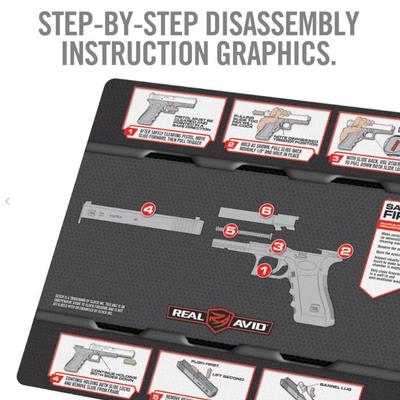 real avid mata do czyszczenia pistoletu glock smart mat avglocksm