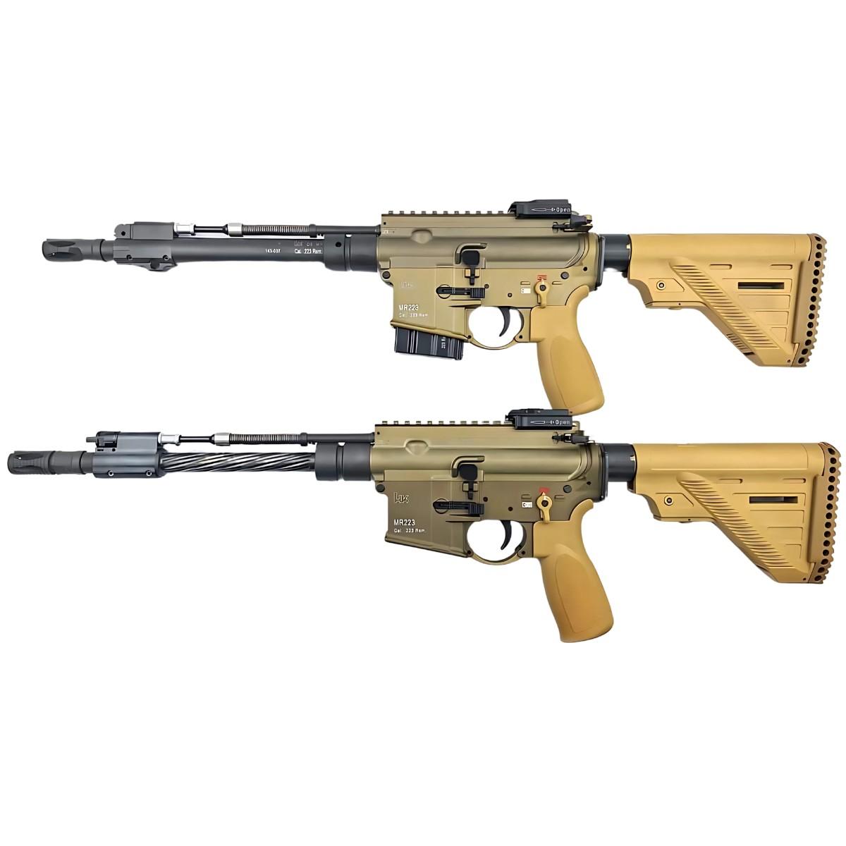 heckler koch mr223 11 hkey green brown lightweight loze m lok ryflowana lufa