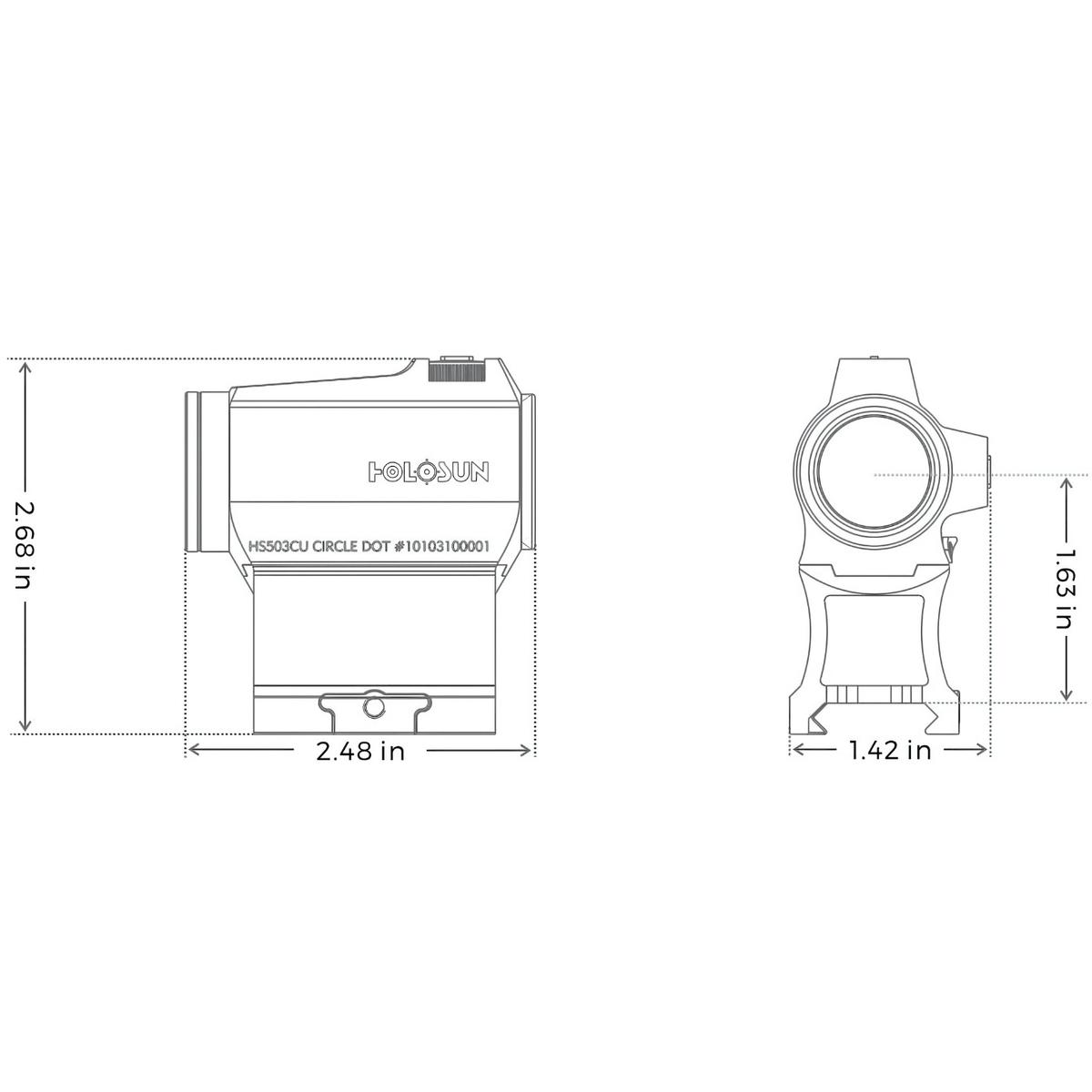 primary arms kolimator holosun hs503 g acss