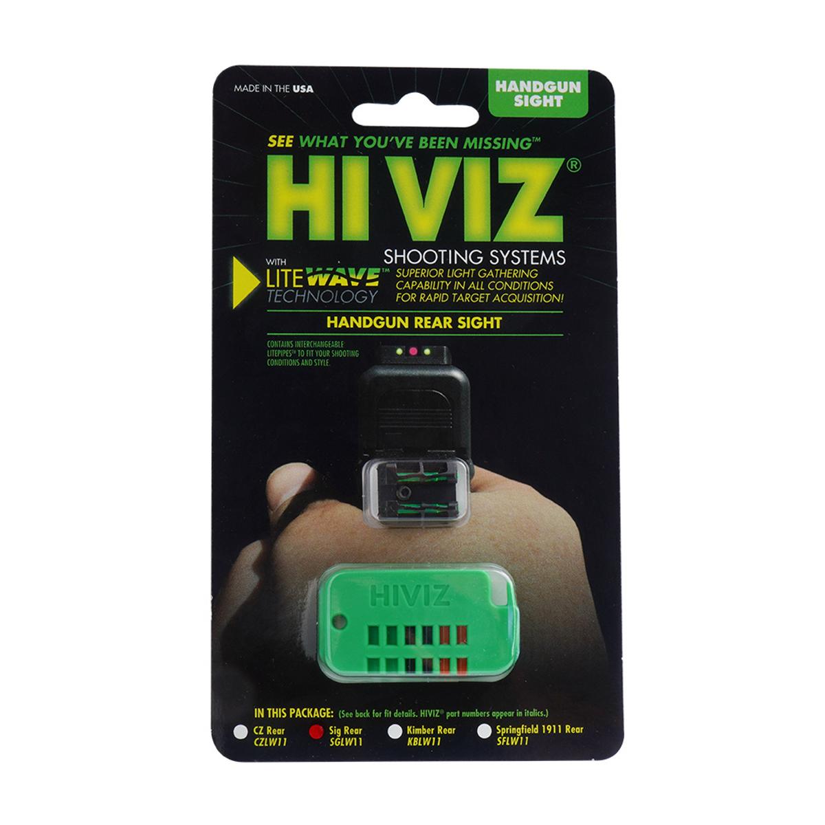 hi viz swiatlowodowa szczerbinka do pistoletow sig sauer sglw18