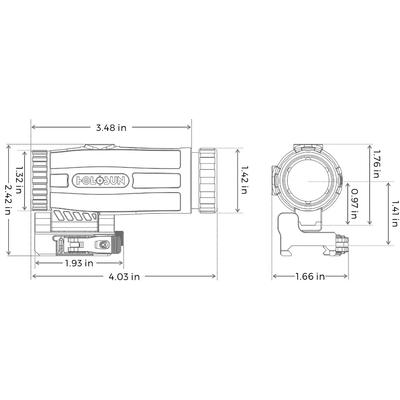 holosun powiekszalnik hm3x 3xmagnifier montaz flip qd