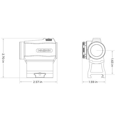 holosun kolimator hs403r red dot montaz niski i 1 3 co witness