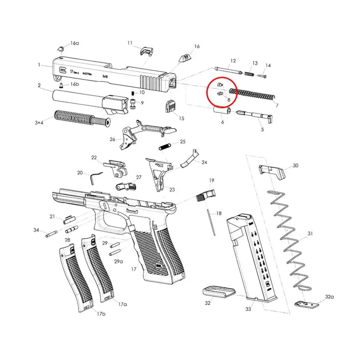 eemann tech kapturki oporowe sprezyny ignicy do glocka et 122003