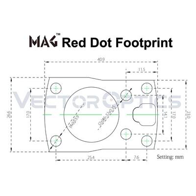 vector optics kolimator otwarty frenzy s 1x17x24 sas mag rms picatinny scrd 62