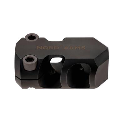 nord arms kompensator odrzutu do ar15 zaciskany na gwint 1 2x28 tpi 35 mm na mb223 35c