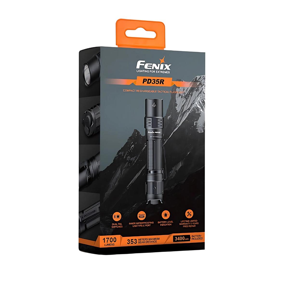 fenix latarka taktyczna 1700 lumenow pd35r