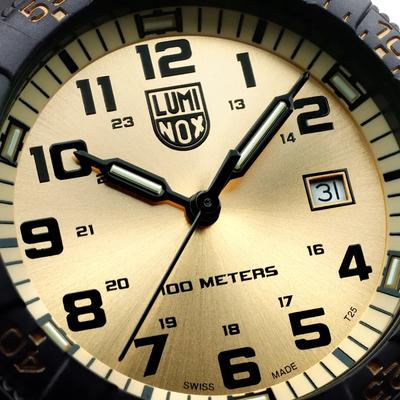 luminox zegarek leatherback sea turtle giant 0320 series gold dial xs 0325 gp