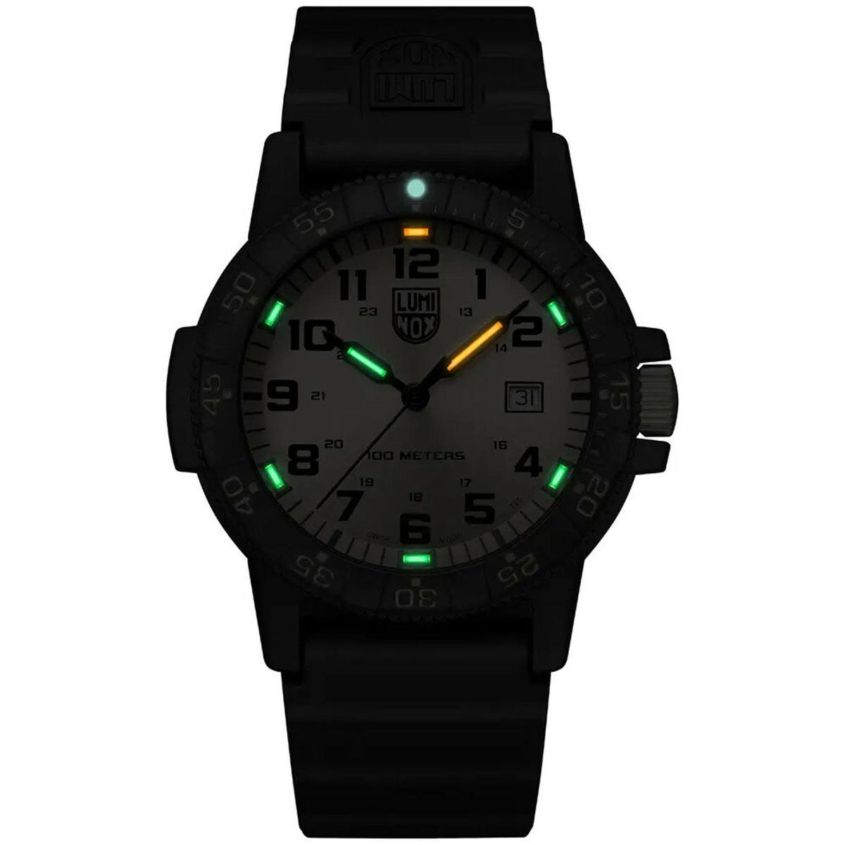luminox zegarek leatherback sea turtle giant 0320 series gold dial xs 0325 gp