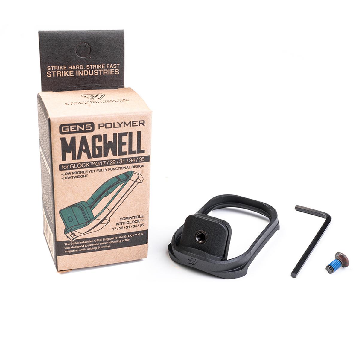 strike industries lejek magwell do glocka 17 22 31 34 35 45 gen 5 si g5 magwell 17