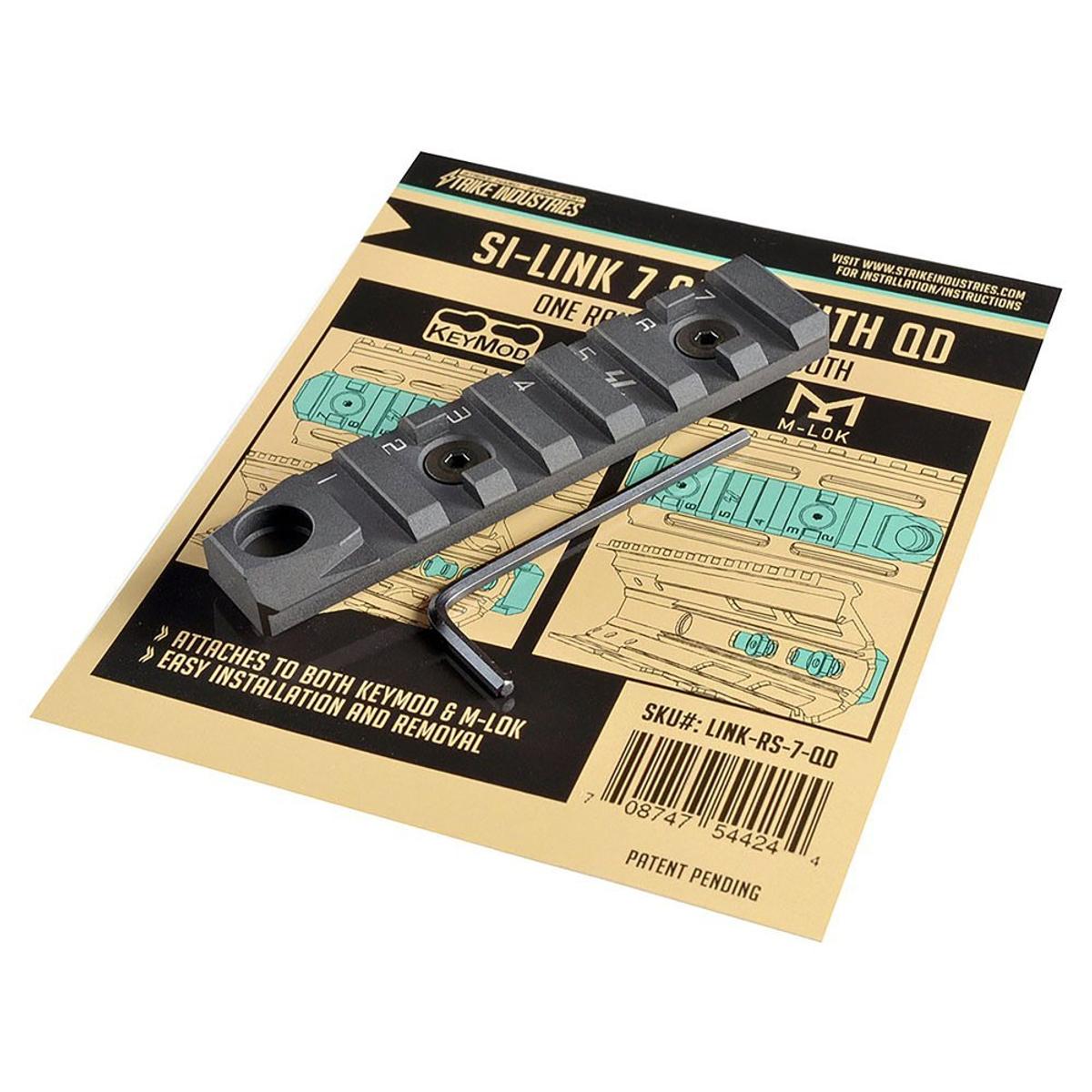 strike industries szyna link keymod m lok 7 bramek qd czarny link rs 7 qd
