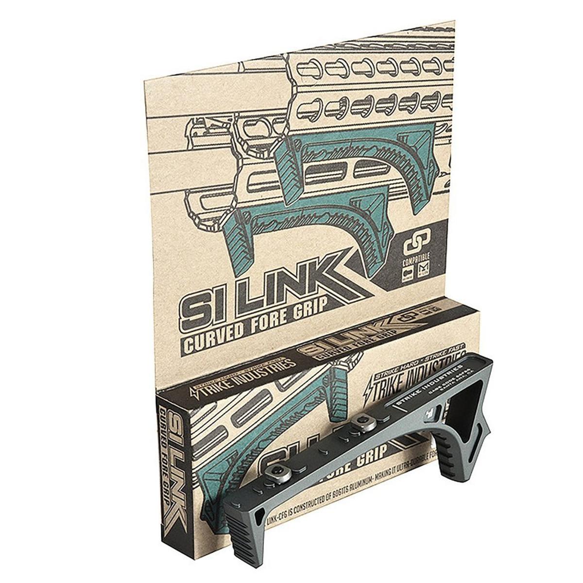strike industries chwyt keymod m lok linkcurved foregrip si link cfg bk