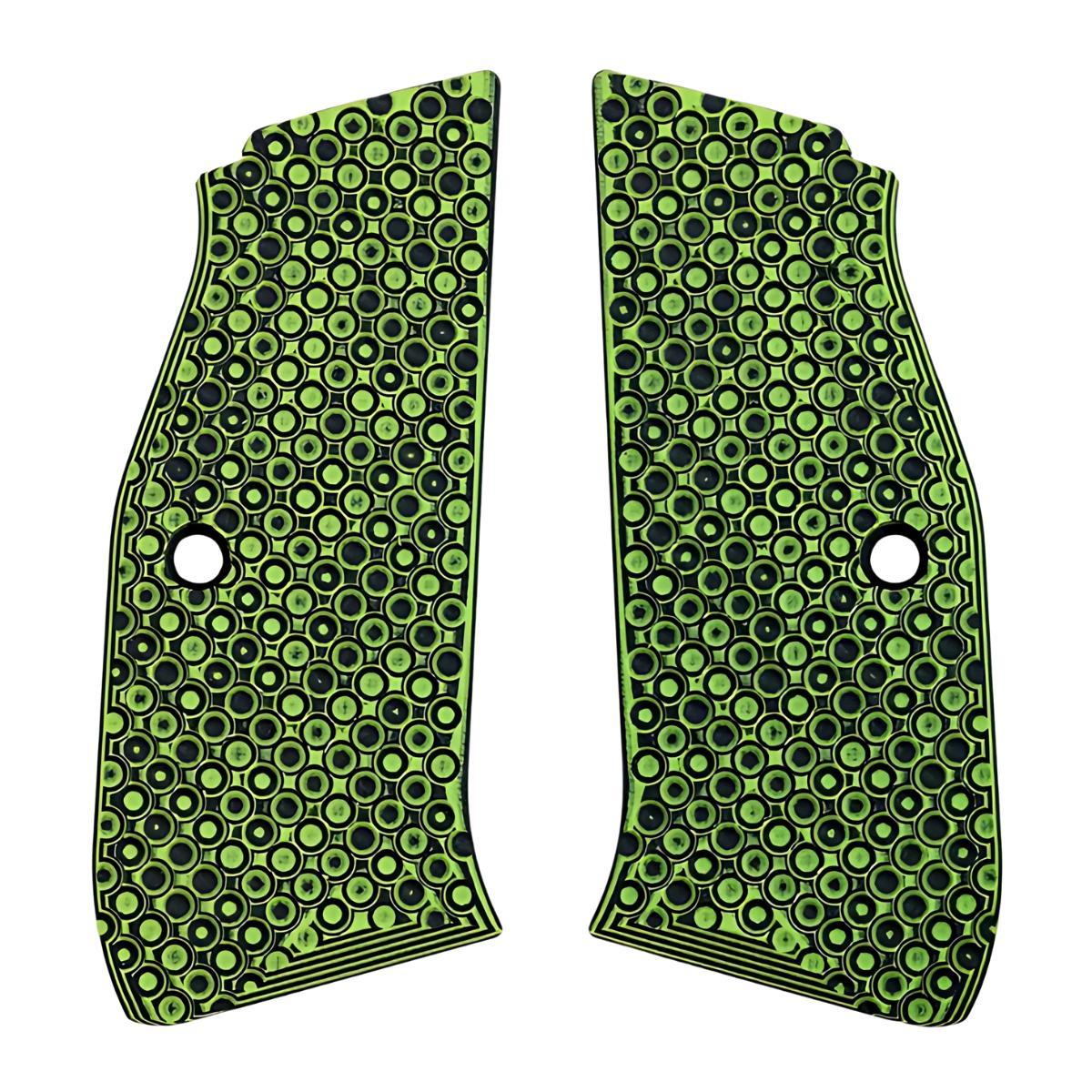 lok grips okladziny chwytu palm swell bogies do cz75 shadow 2 zombie green black