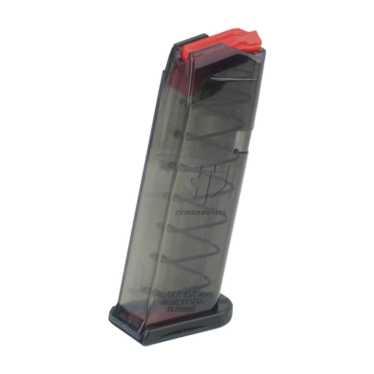ets magazynek 10 nab do glocka 43x 48 carbon smoke smk glk 43x