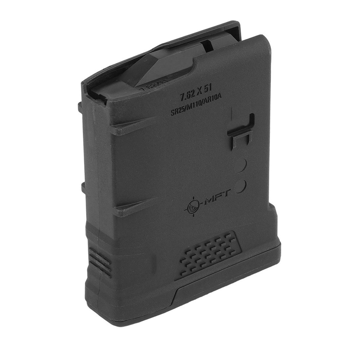mft magazynek polimerowy extreme duty do ar 10a sr25 m110 7 62x51 mm 308 10 naboi czarny 10exd762x51 bl