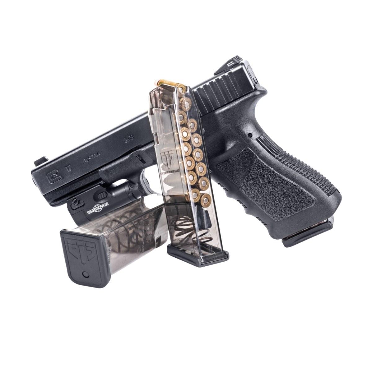 ets magazynek 17 nab do glocka przezroczysty