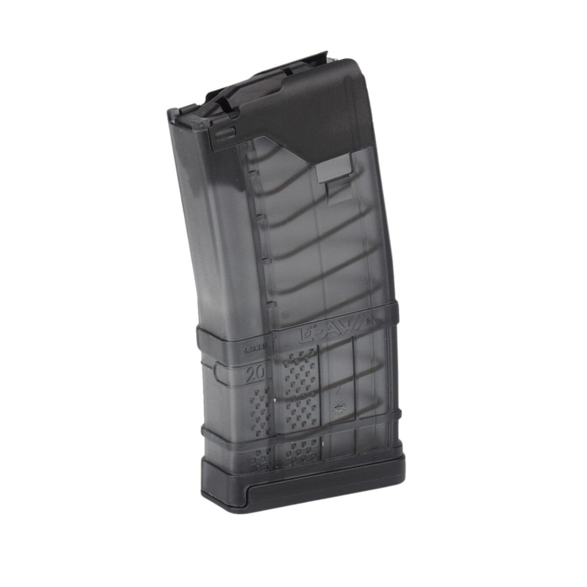 lancer systems magazynek 20 nab do platformy ar15 translucent smoke l5awm20