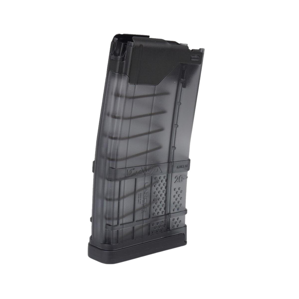 lancer systems magazynek 20 nab do platformy ar15 translucent smoke l5awm20