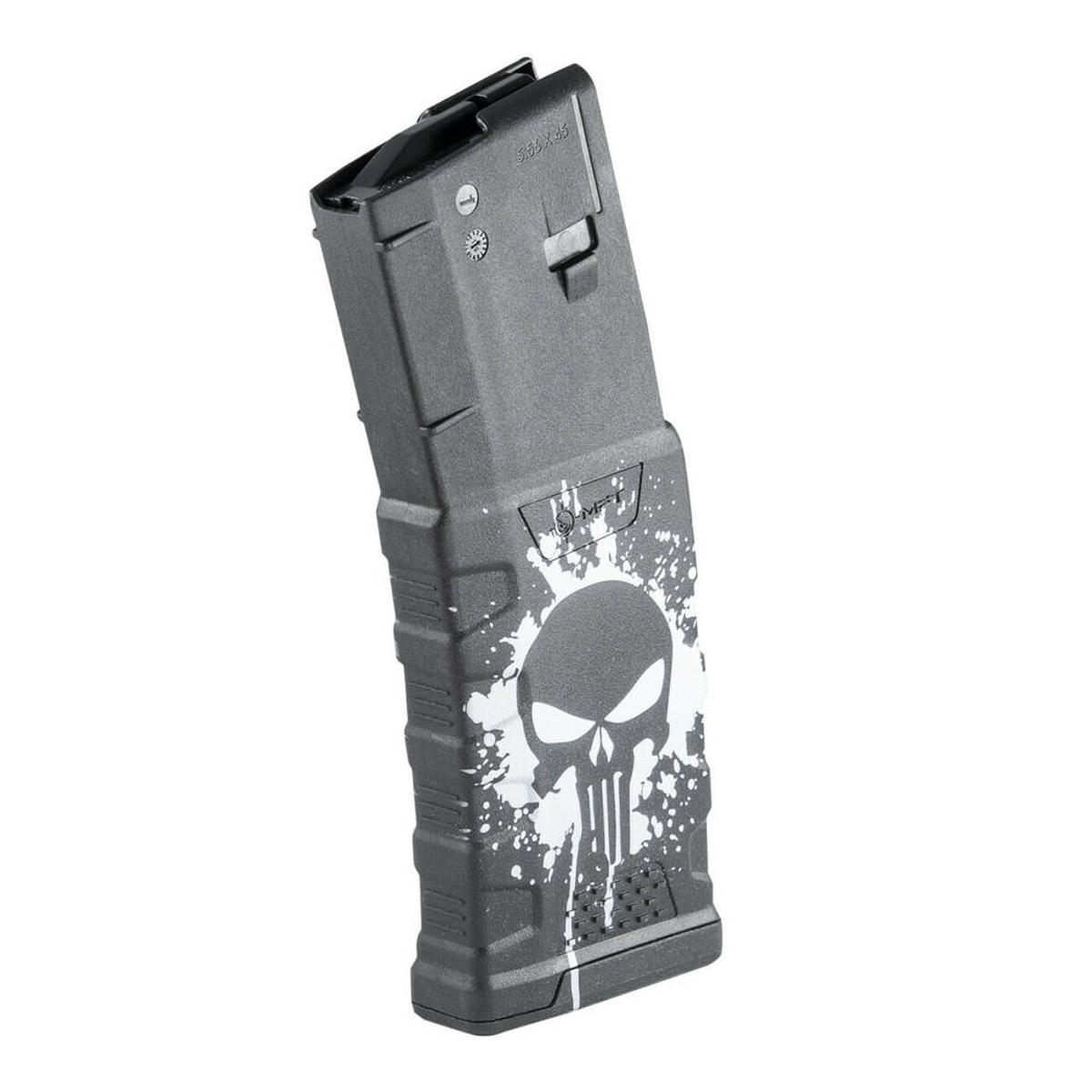 mft magazynek 30 nab do platformy ar15 extreme duty punisher skull exdpm556d pss wh
