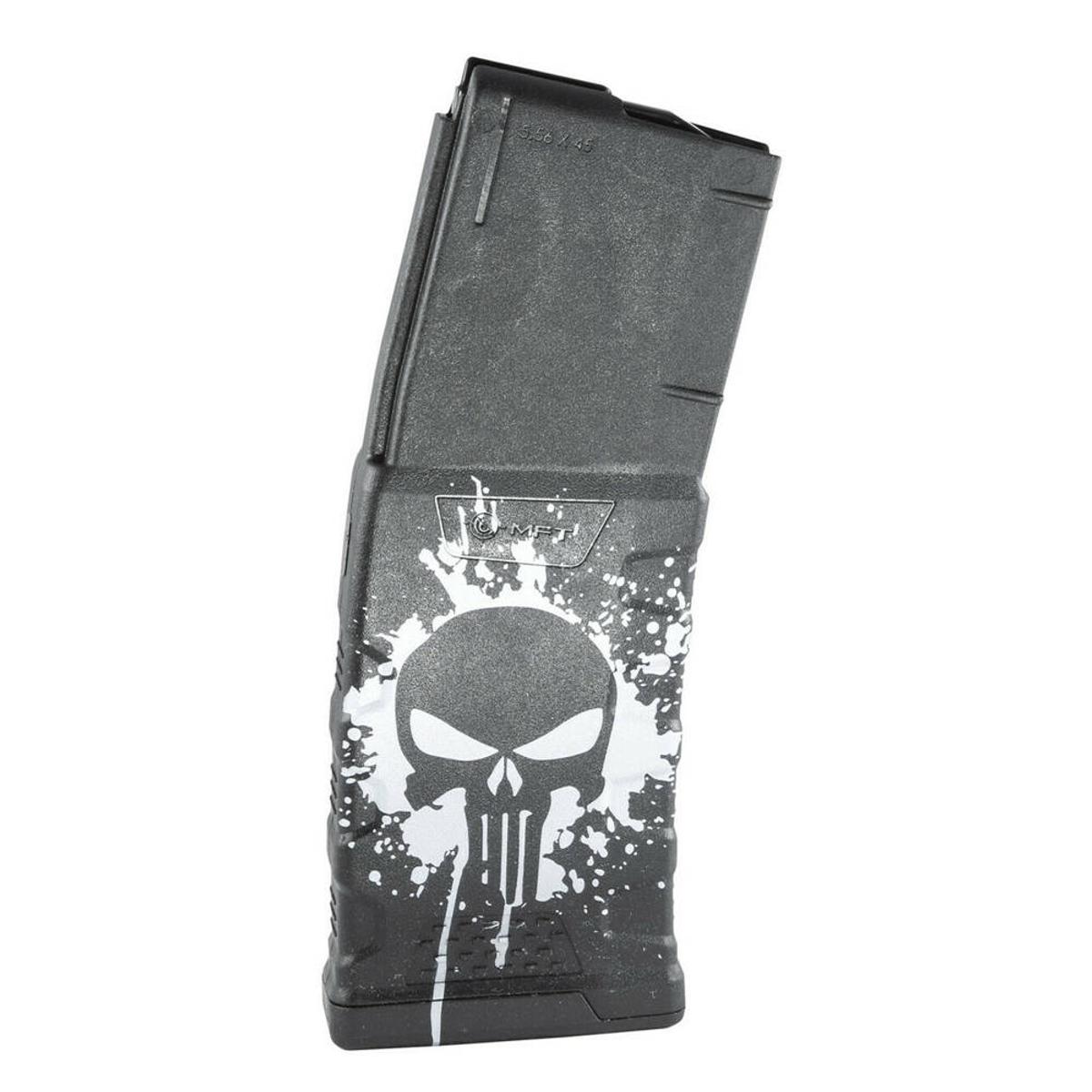 mft magazynek 30 nab do platformy ar15 extreme duty punisher skull exdpm556d pss wh