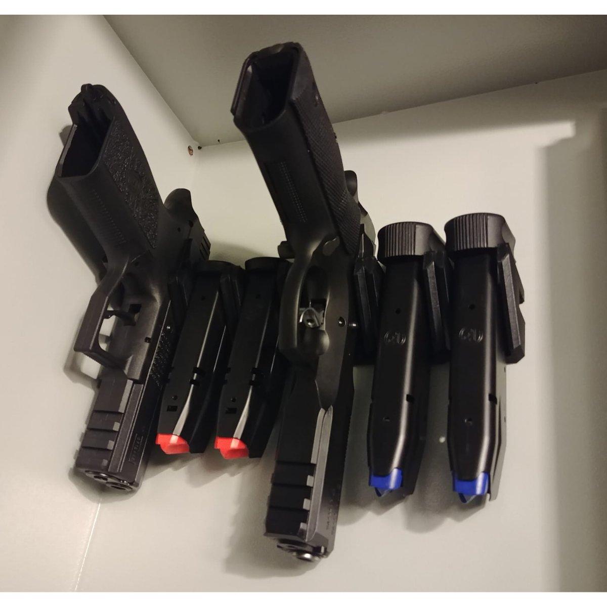 mp mhs uchwyt magnetyczny na pistolet szary