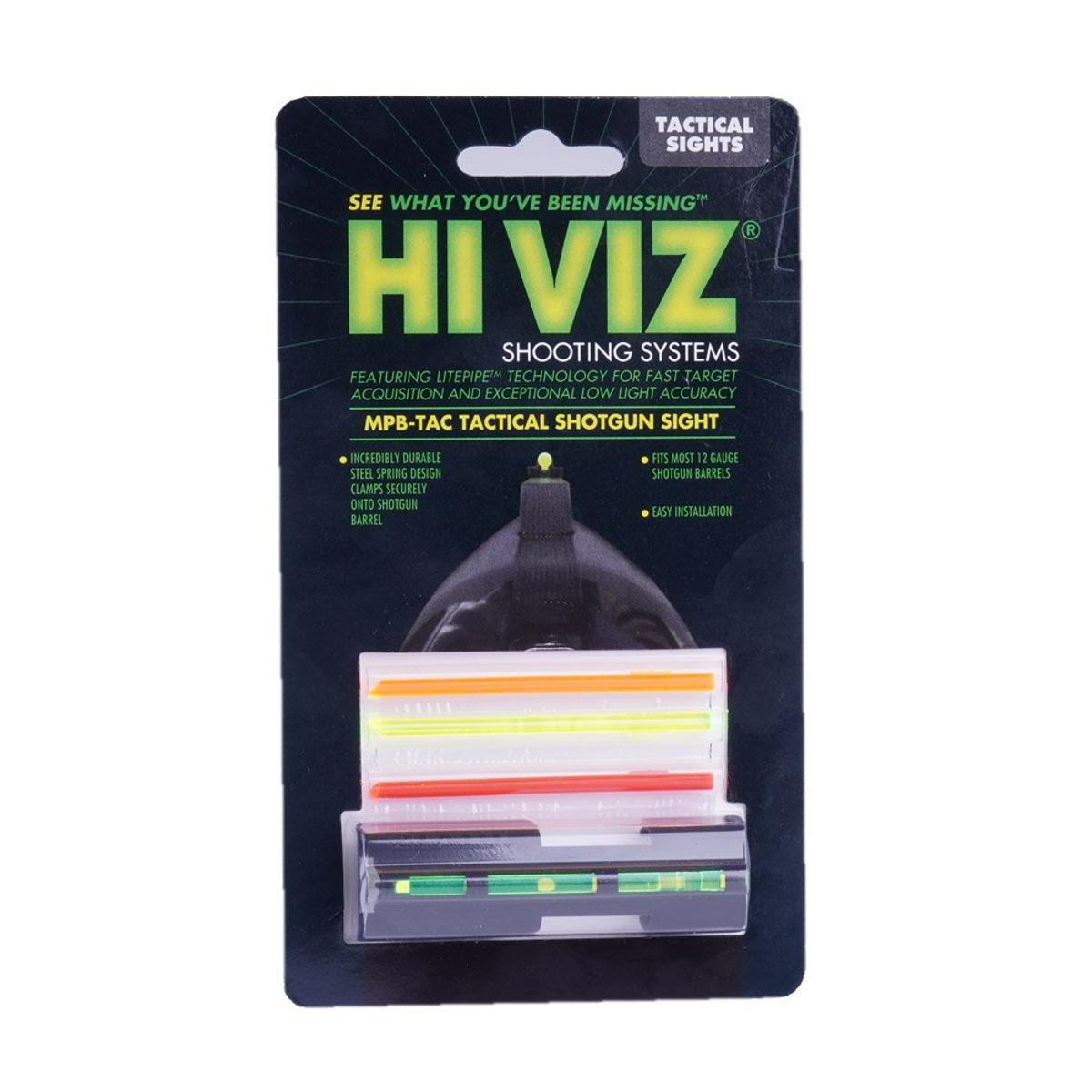 hiviz muszka swiatlowodowa z obejma do strzelby mpb tac