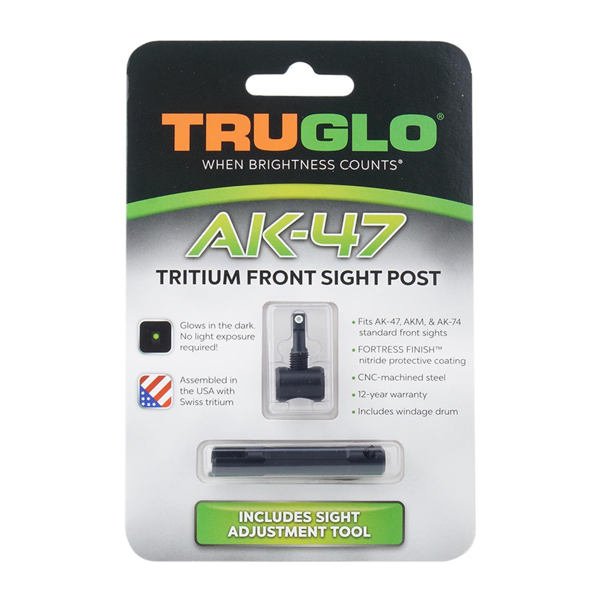 truglo muszka trytowa do ak z obsada zielona z biala obwodka tg231ak1