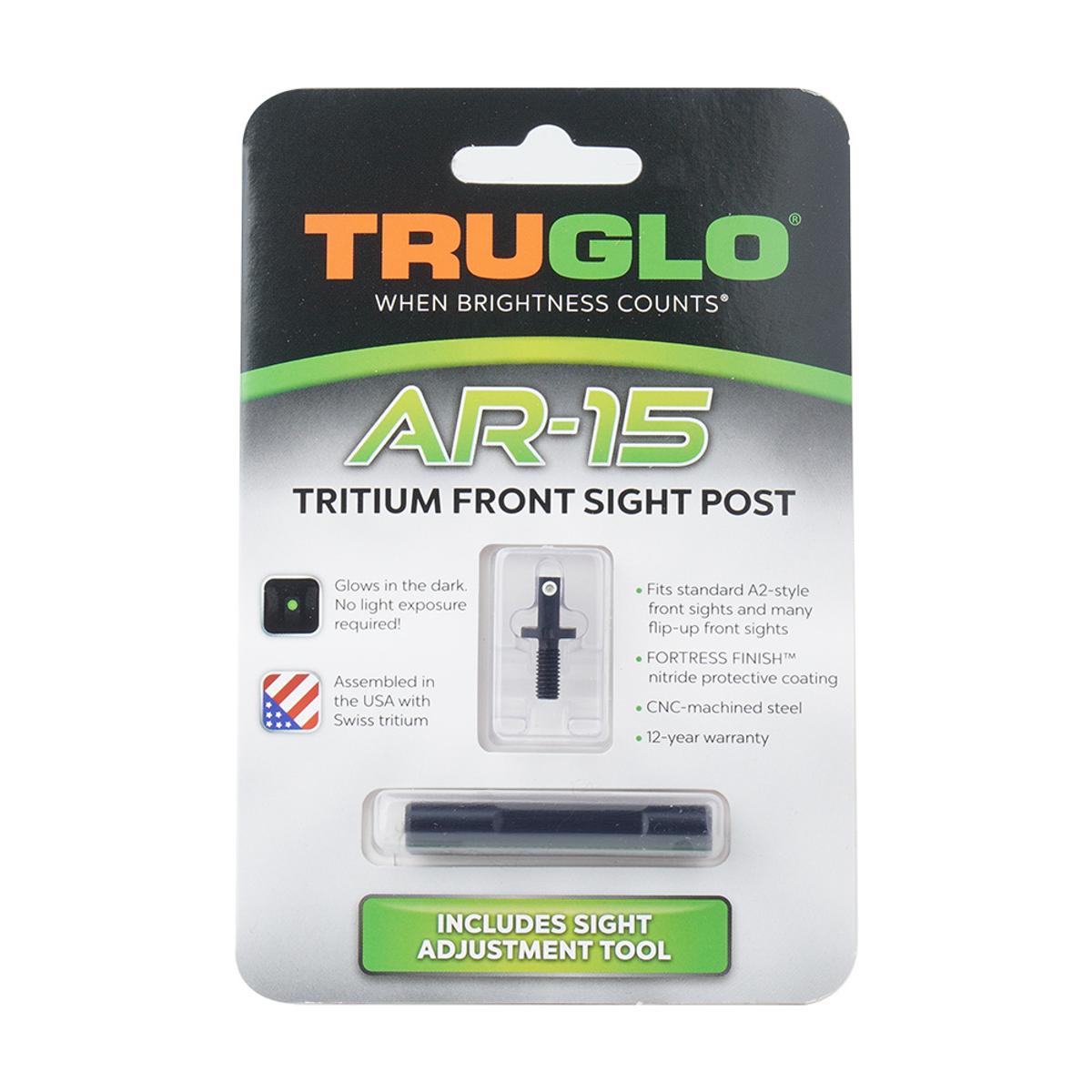 truglo muszka trytowa do ar 15 zielona z biala obwodka tg231ar1