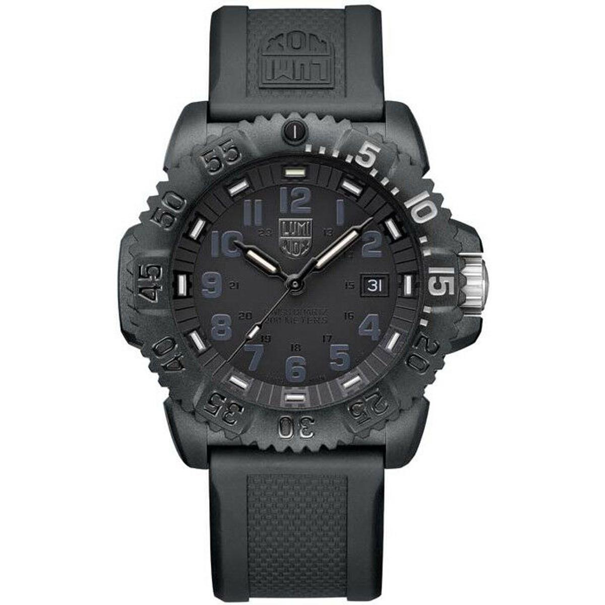 luminox zegarek navy seal colormark 3050 series blackout xs 3051 go nsf