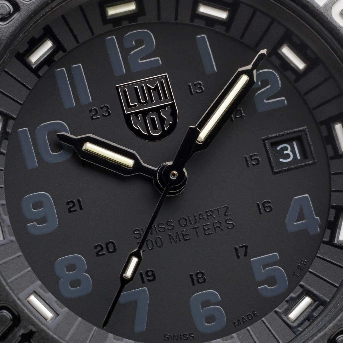 luminox zegarek navy seal colormark 3050 series blackout xs 3051 go nsf