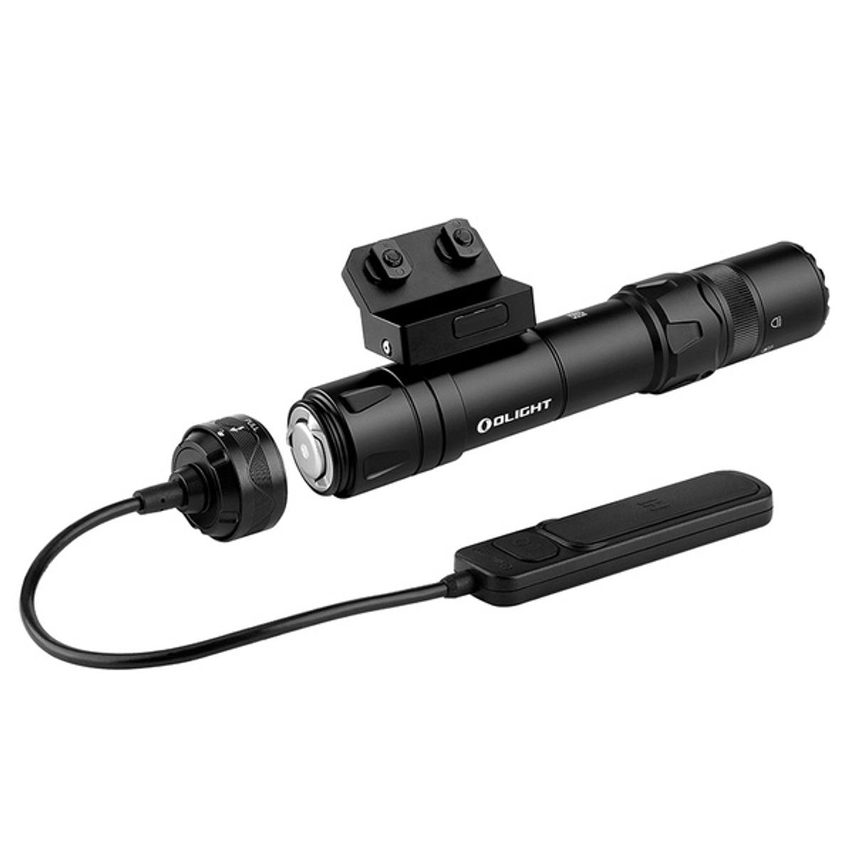 olight latarka do broni dlugiej z zielonym celownikiem laserowym odin gl m z montazem 1500 lumenow czarna
