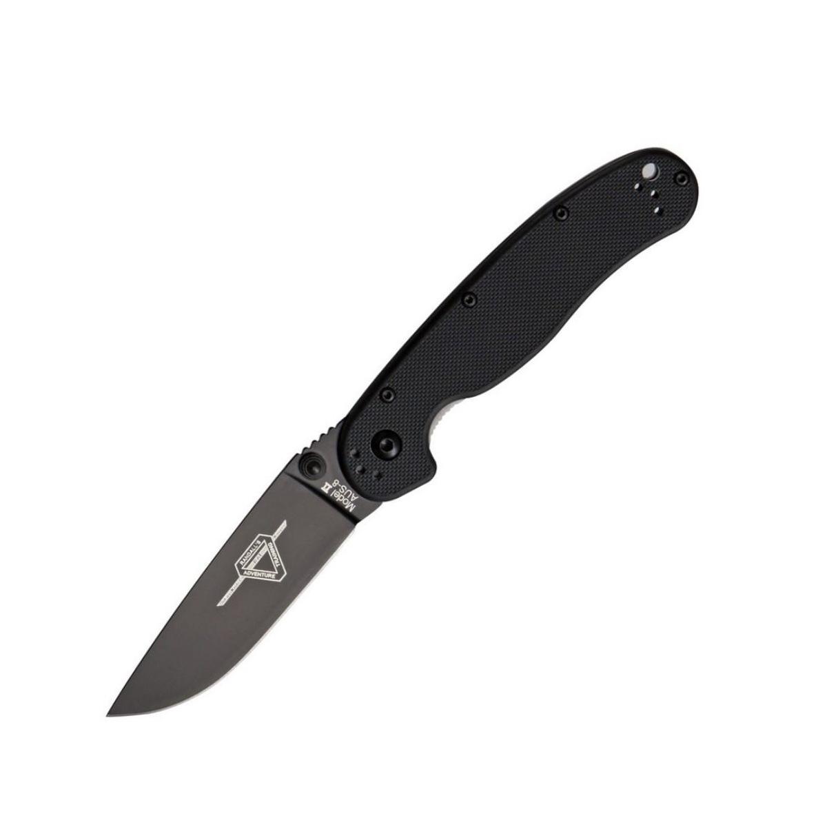 ontario noz skladany rat ii liner lock czarny 8861bp
