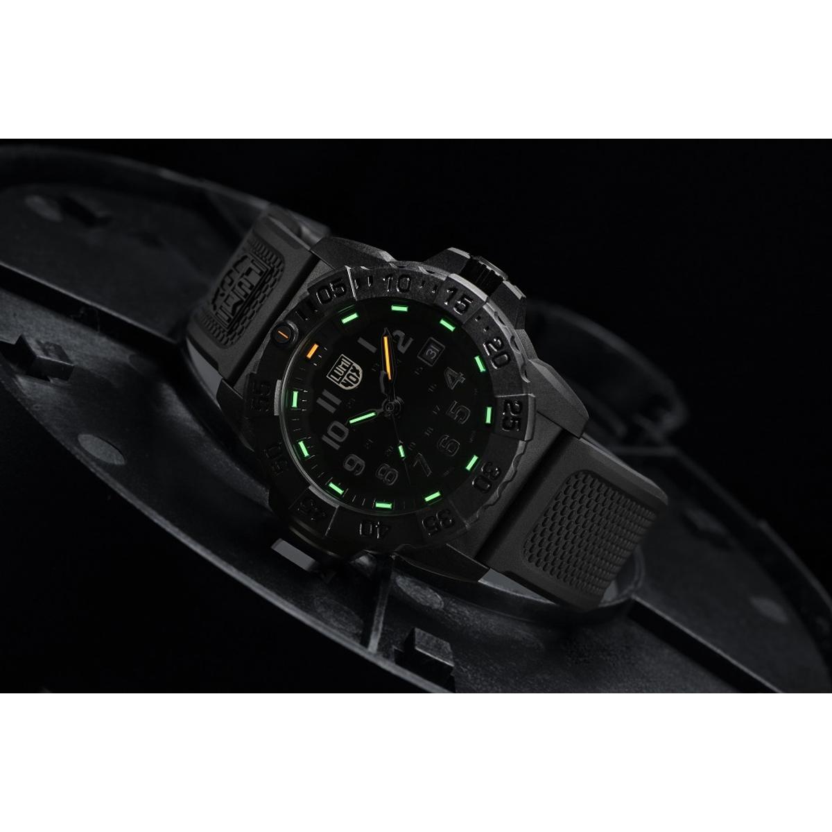 luminox zegarek original navy seal 3500 series blackout xs 3501 bo f