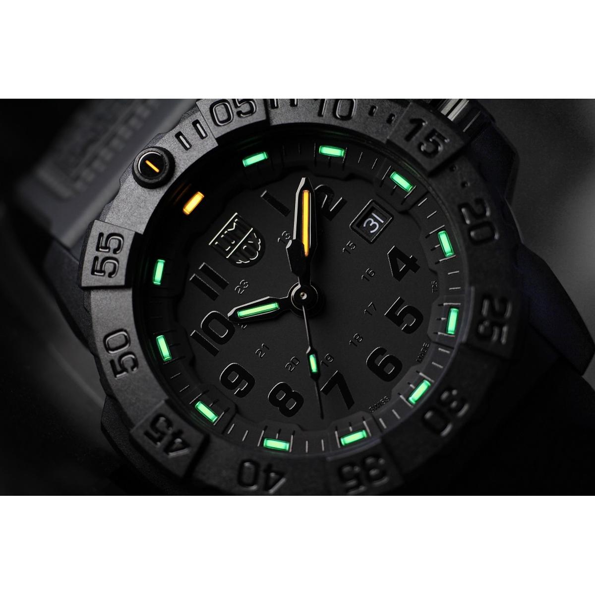 luminox zegarek original navy seal 3500 series blackout xs 3501 bo f