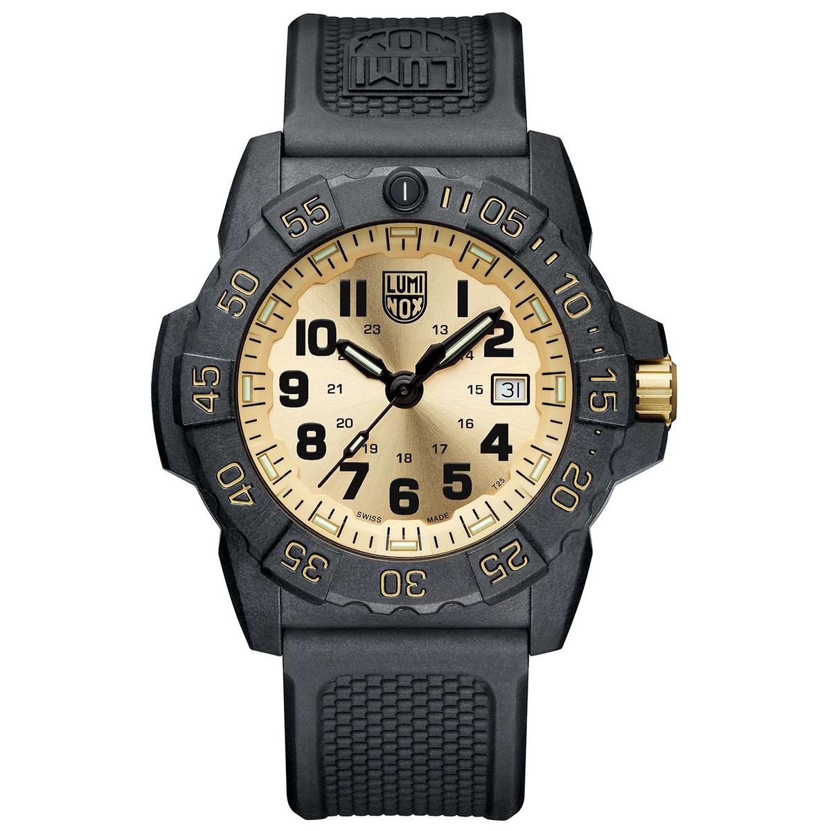 luminox zegarek original navy seal 3500 series set gold limited edition xs 3505 gp set