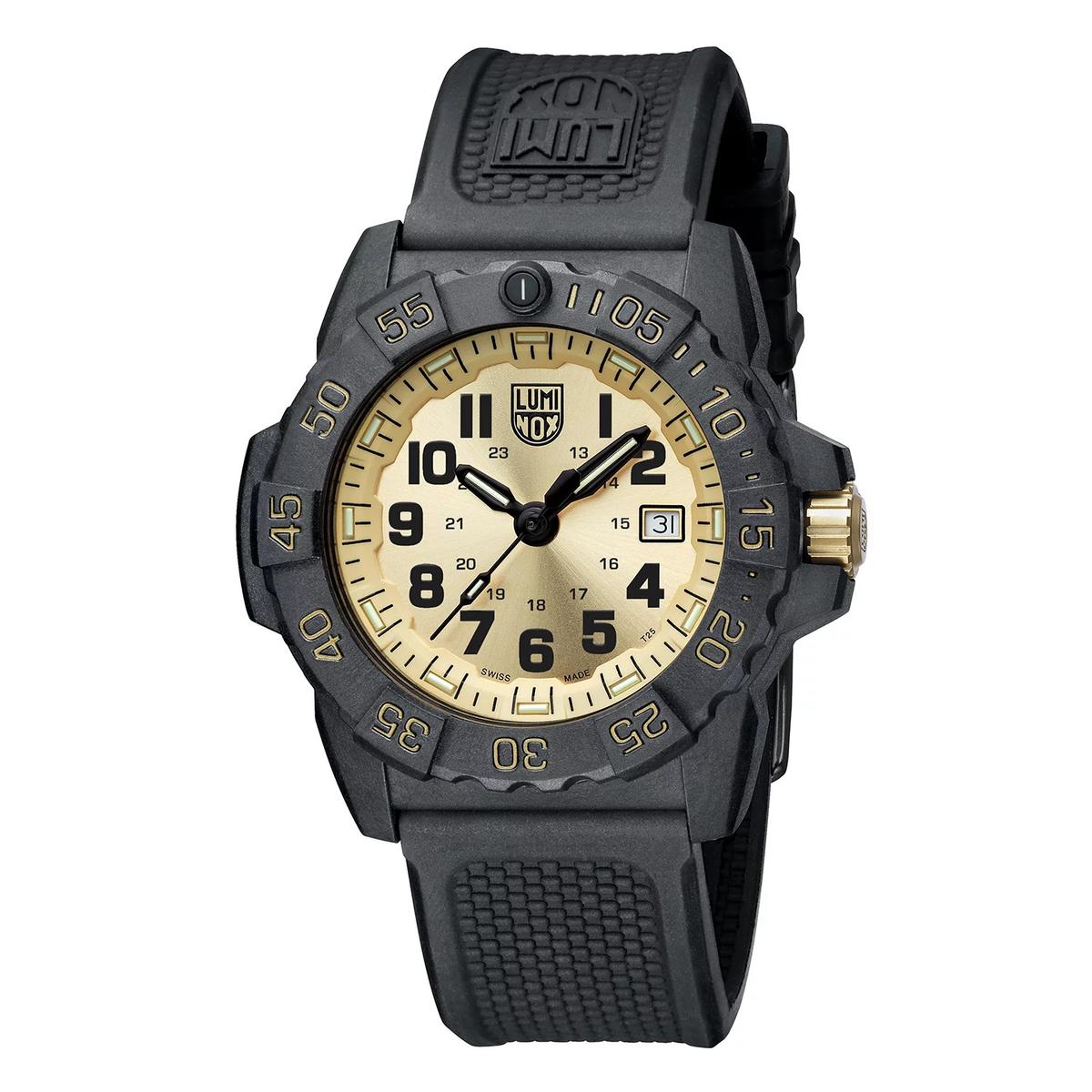 luminox zegarek original navy seal 3500 series set gold limited edition xs 3505 gp set